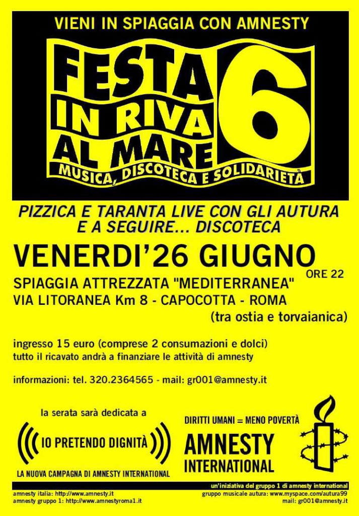 Festa in riva al mare